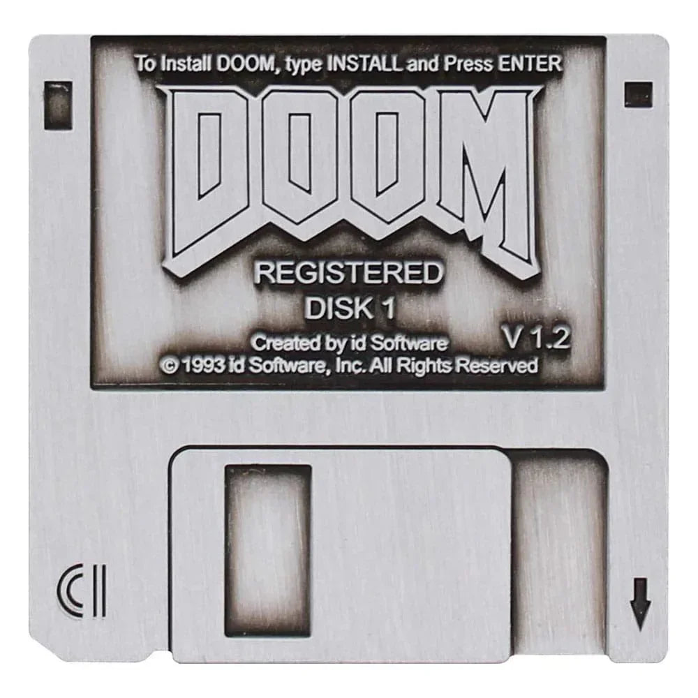 DOOM Pin Badge Floppy Disk Limited Edition FaNaTtik