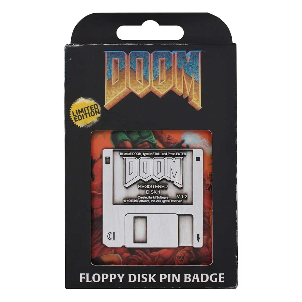 DOOM Pin Badge Floppy Disk Limited Edition FaNaTtik