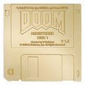 Doom Replik Floppy Disk Guldpläterad Begränsad Upplaga