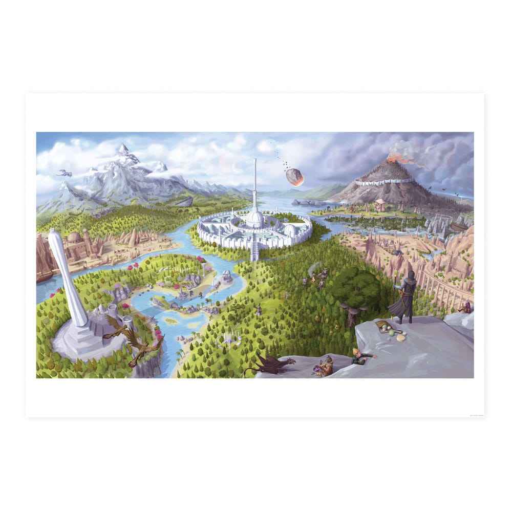 Elder Scrolls IV: Oblivion Konsttryck Imperial City 42 x 30 cm