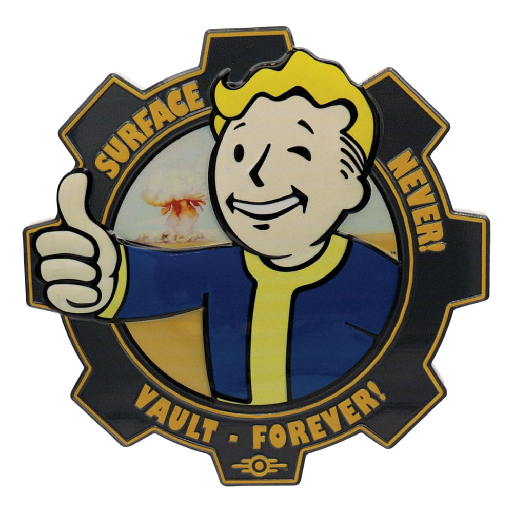 Fallout Resin Plaque Vault Boy - Retro Wasteland Charm FaNaTtik