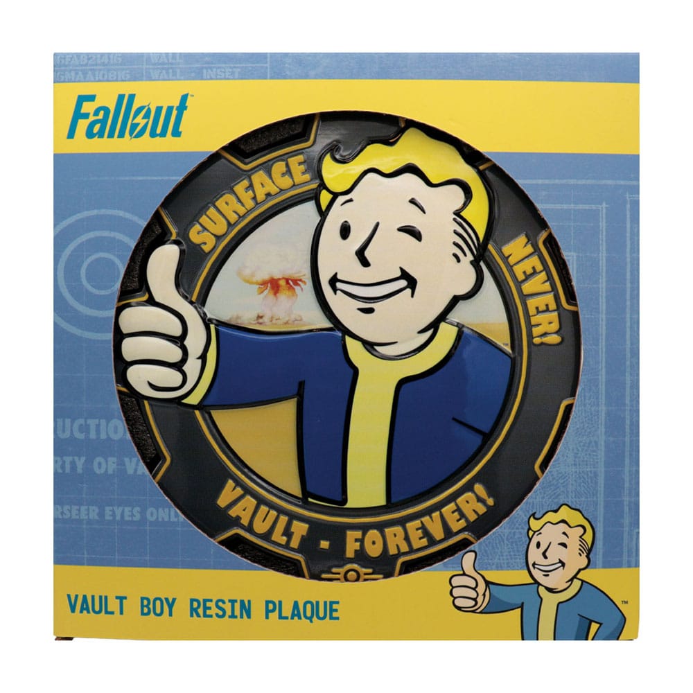 Fallout Resin Plaque Vault Boy - Retro Wasteland Charm FaNaTtik