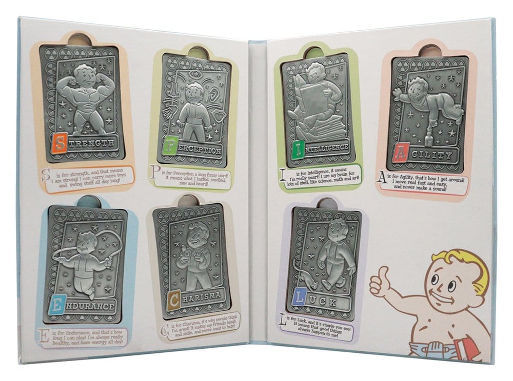 Fallout Ingots med Album S.P.E.C.I.A.L. Perk Card Samlaralbum