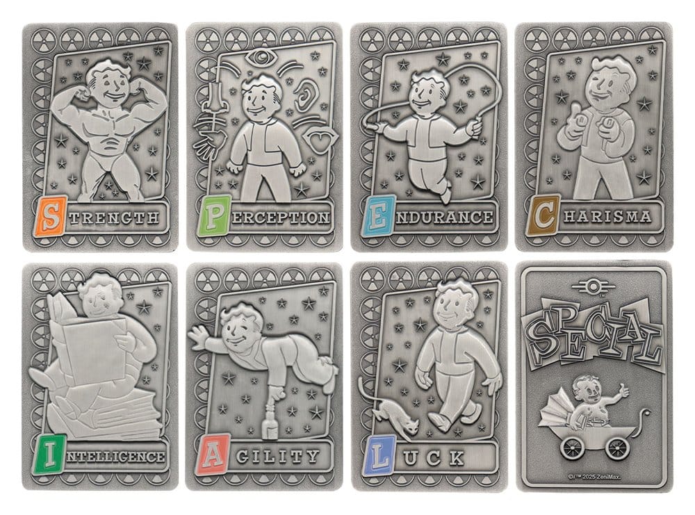 Fallout Ingots med Album S.P.E.C.I.A.L. Perk Card Samlaralbum