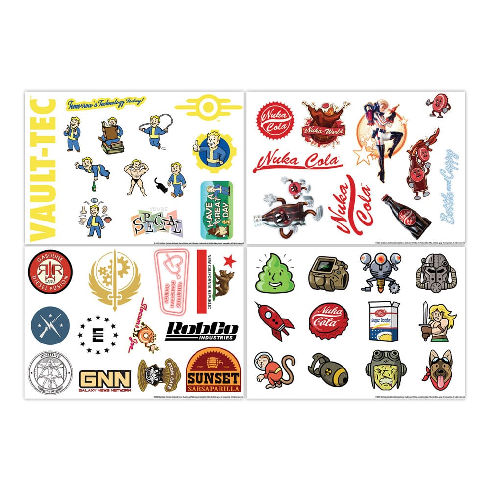 Fallout Tech Sticker Pack - Personalisera Ditt Livsrum med Wasteland Charm FaNaTtik