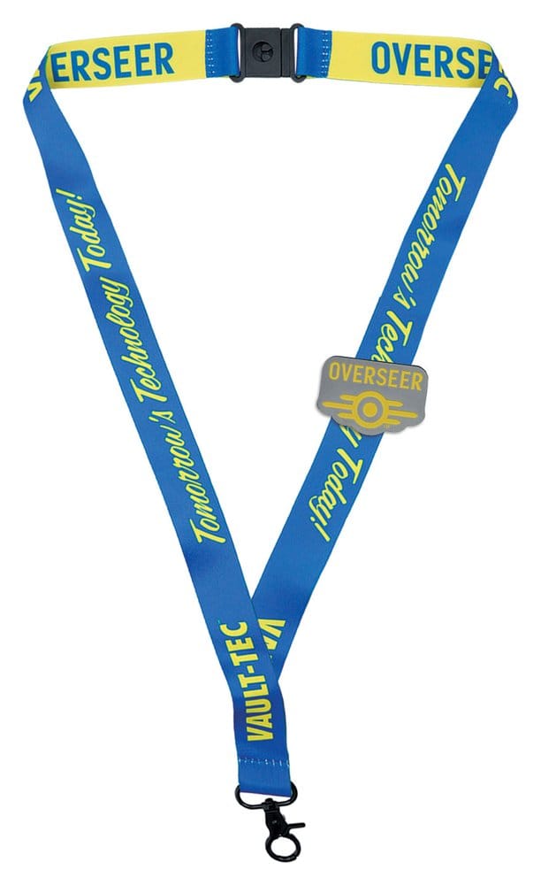 Fallout Vault-Tec Overseer Lanyard & Pin Badge Set