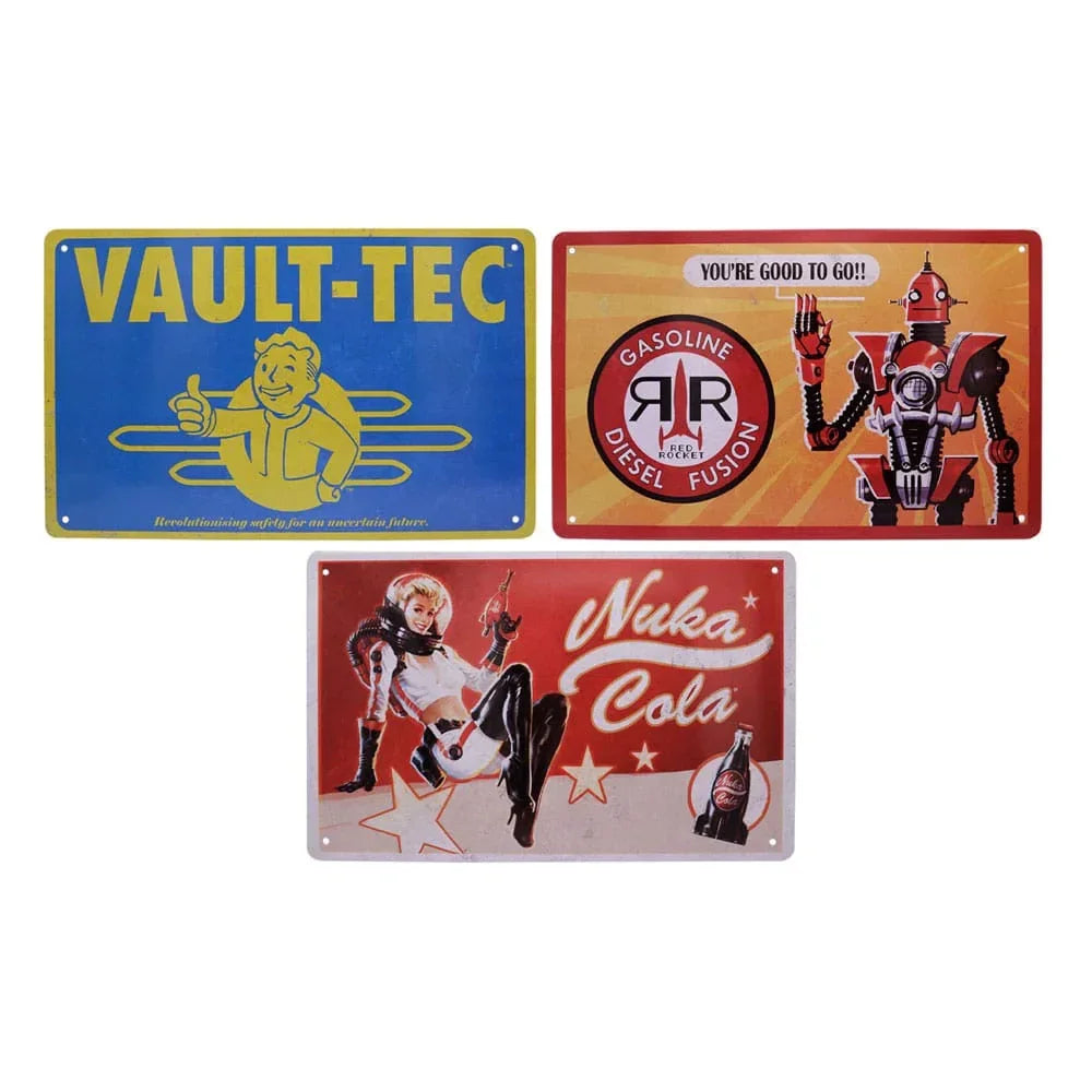 Fallout Tin Signs 3-Pack
