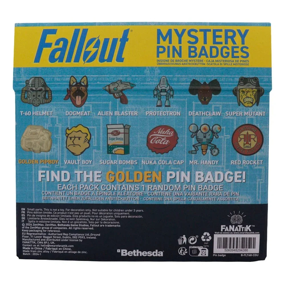 Fallout World Pin Emblem - Mystery Pin Display (12 st) FaNaTtik