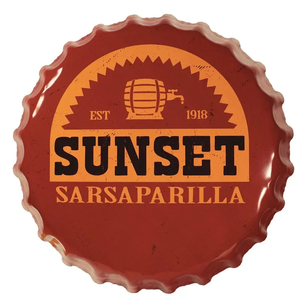 Fallout Tin Sign Sunset Sarsaparilla Bottle Cap FaNaTtik