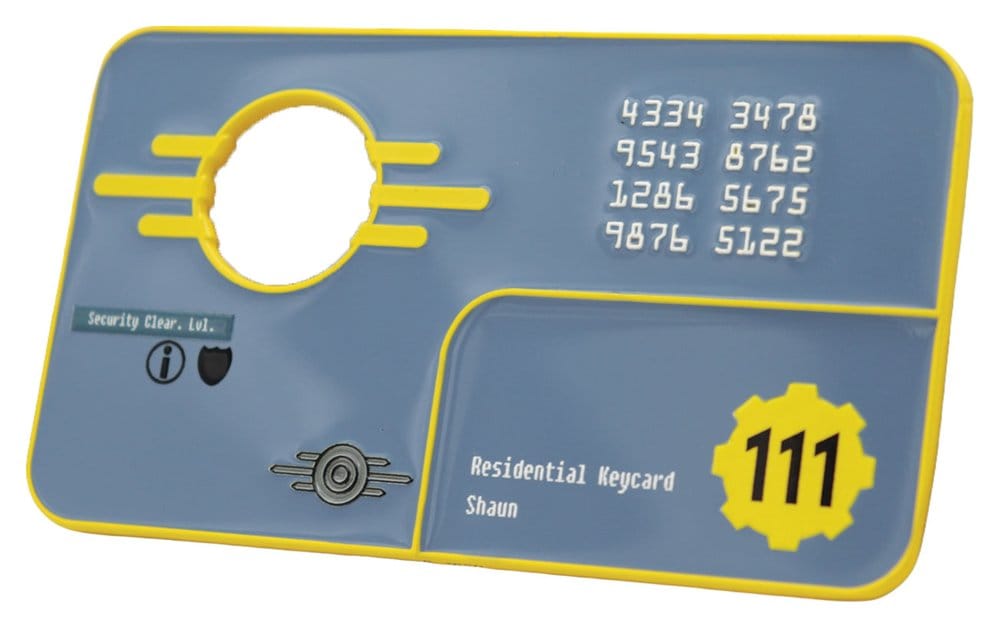 Fallout Replica Säkerhetsnyckelkort Vault 111 Limited Edition 11 cm