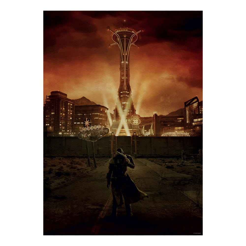 Fallout: New Vegas konsttryck begränsad upplaga 42 x 30 cm