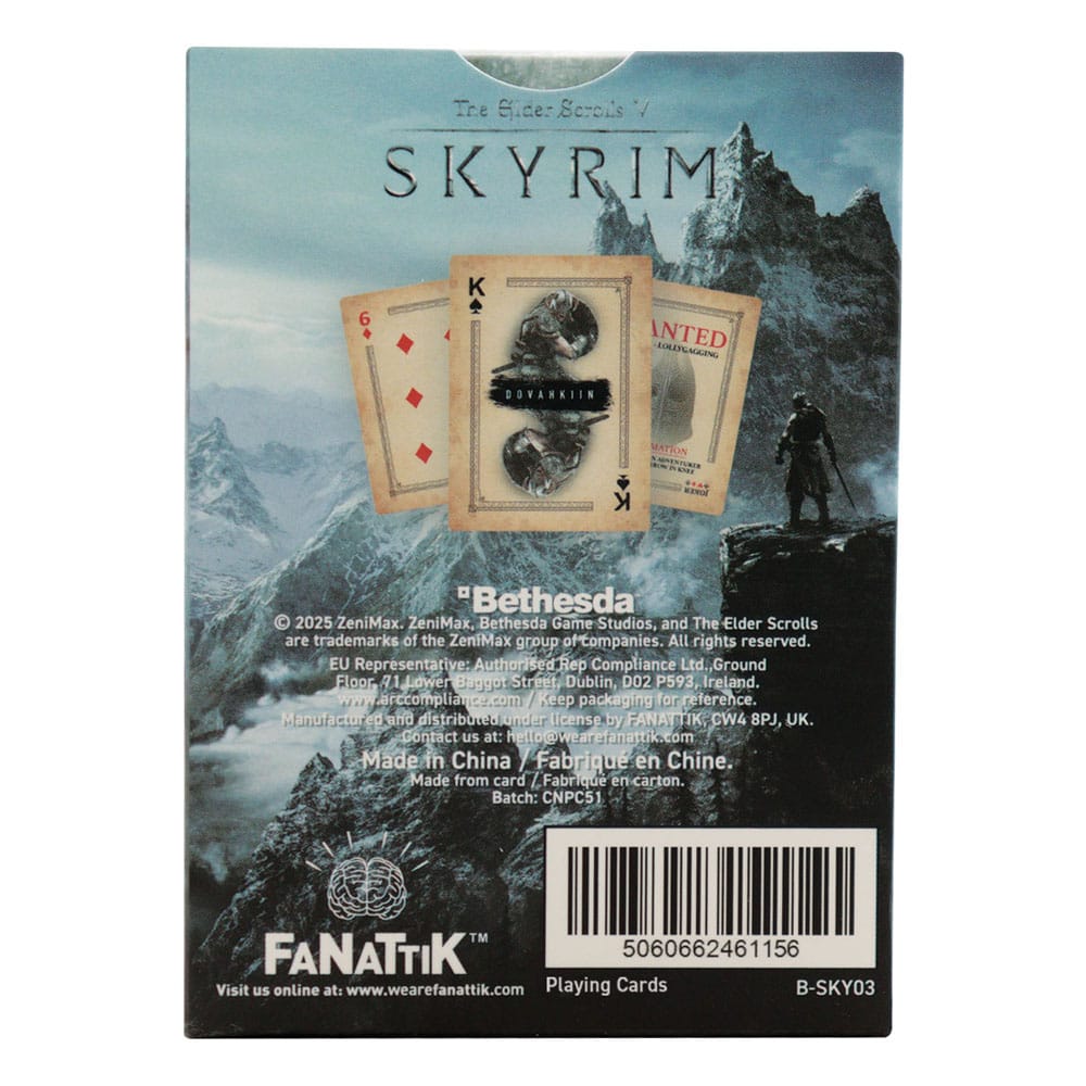 Elder Scrolls Skyrim Playing Cards Display (12) FaNaTtik
