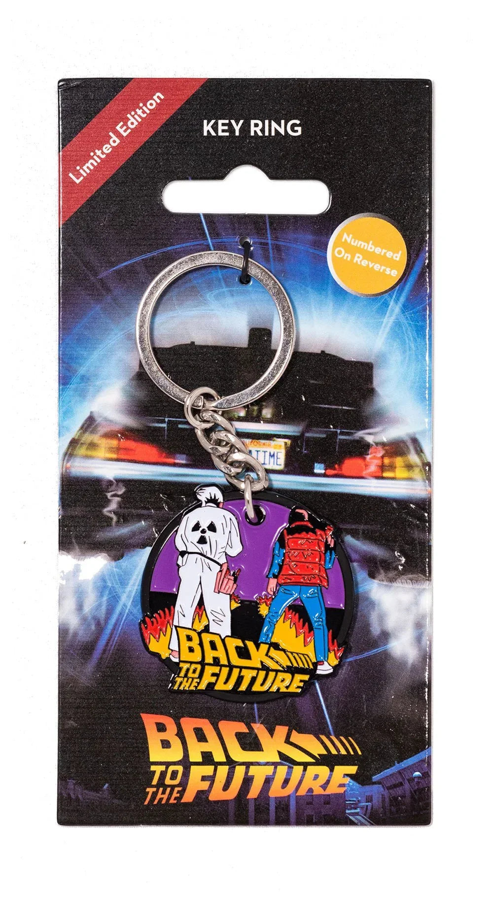Back to the Future Metal Keychain - Marty & Doc