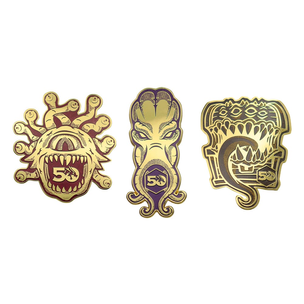 Dungeons & Dragons 50-årsjubileum Pin Badge Set FaNaTtik