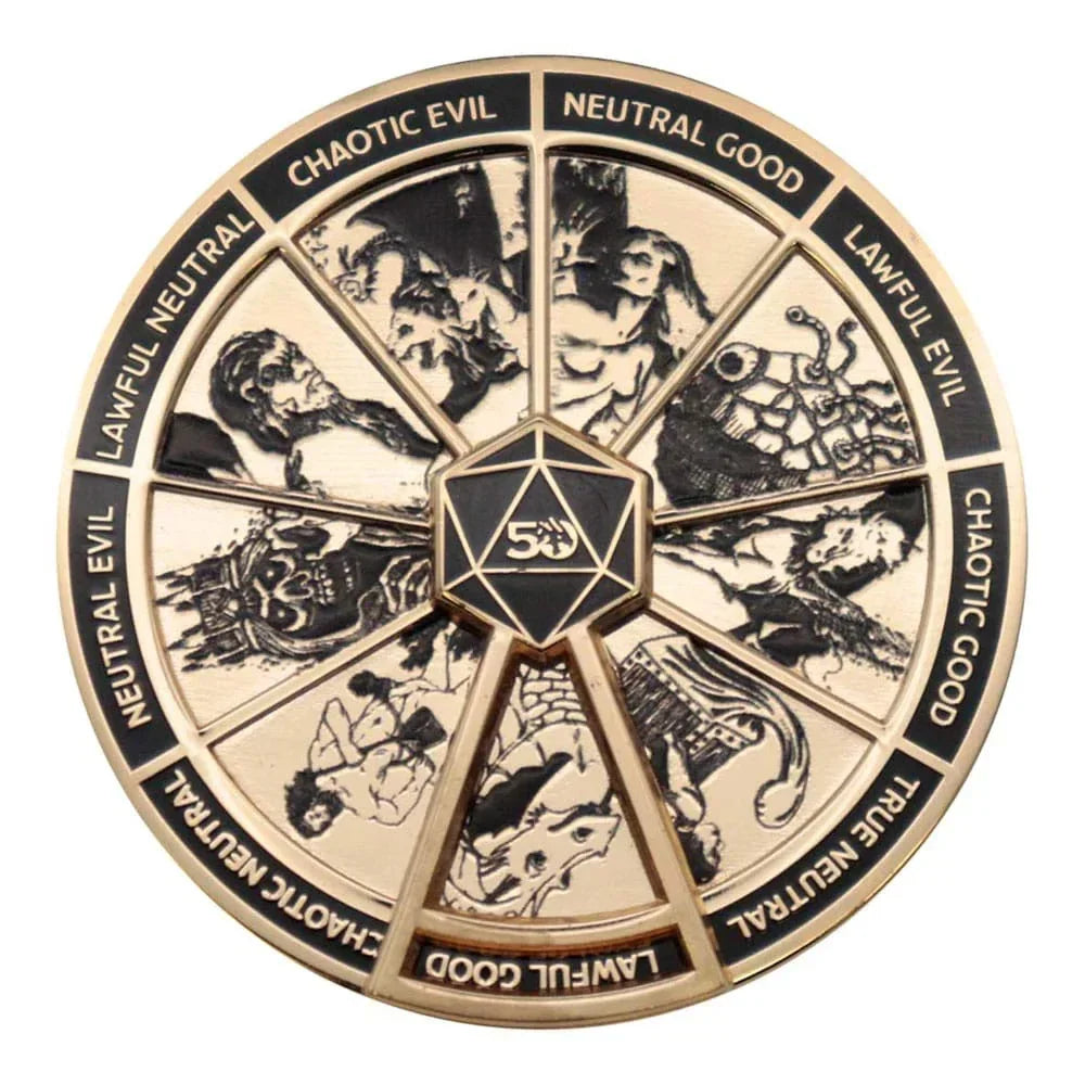 Dungeons & Dragons Pin Badge Alignment Spinner FaNaTtik