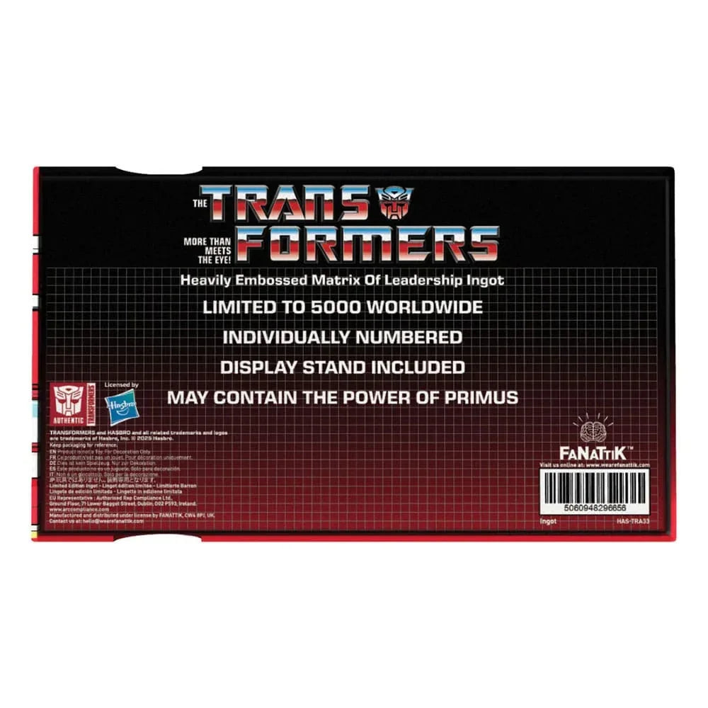 Transformers Replica Matrix of Leadership Metal Limited Edition 14 cm FaNaTtik