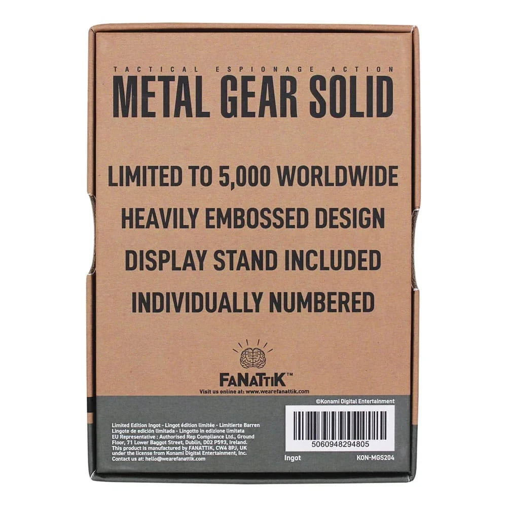 Metal Gear Solid 2 Ingot Snake Limited Edition FaNaTtik