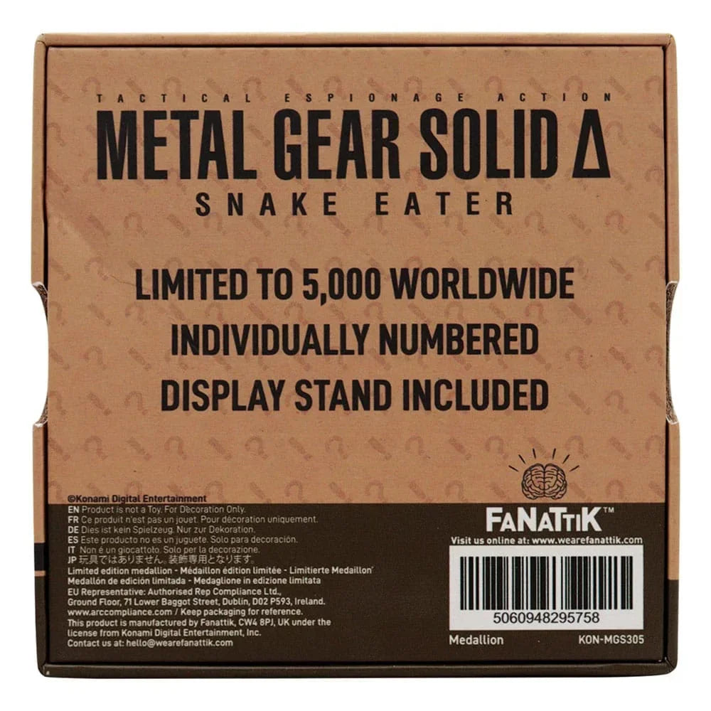 Metal Gear Solid Delta Medallion Cobra Unit Limited Edition FaNaTtik