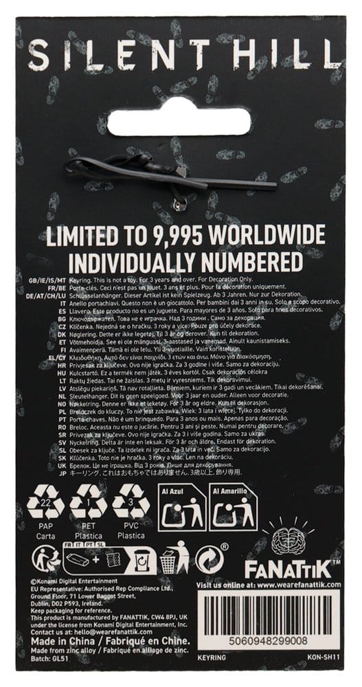 Silent Hill Nyckelring Nyckelring Hotell Rött Begränsad upplaga
