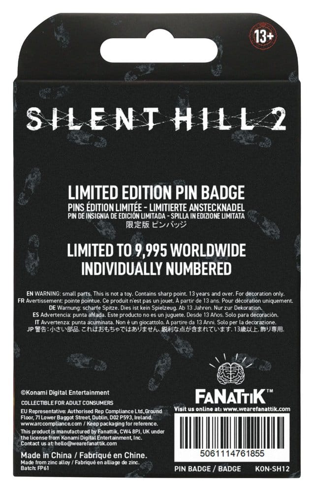 Silent Hill Pin Badge Welcome to Silent Hill Limited Edition