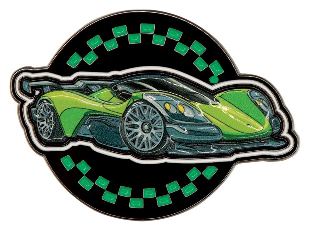Hot Wheels Mystery Pinsamling i Blindbox med 12 Märken och Samlarkort
