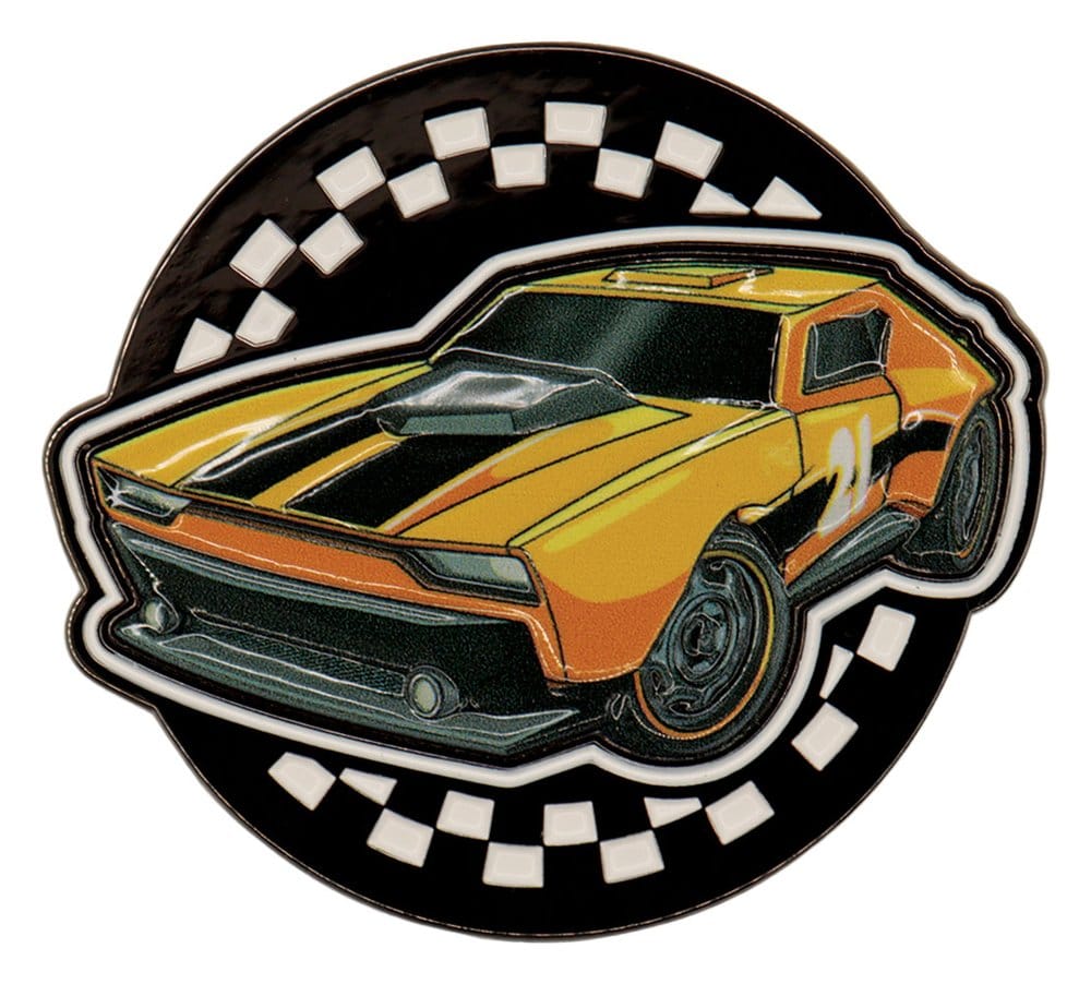 Hot Wheels Mystery Pinsamling i Blindbox med 12 Märken och Samlarkort