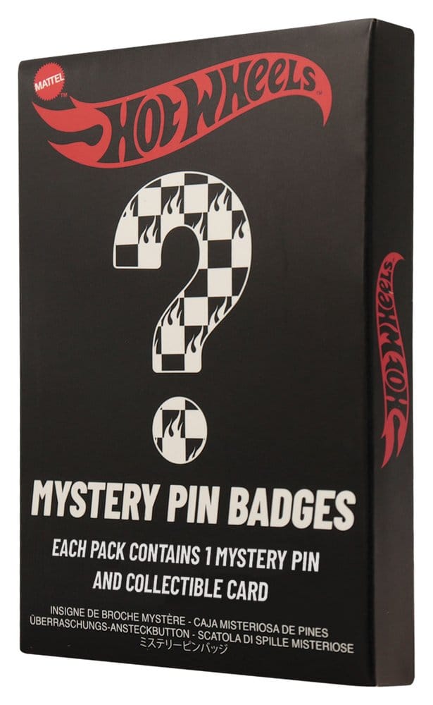 Hot Wheels Mystery Pinsamling i Blindbox med 12 Märken och Samlarkort