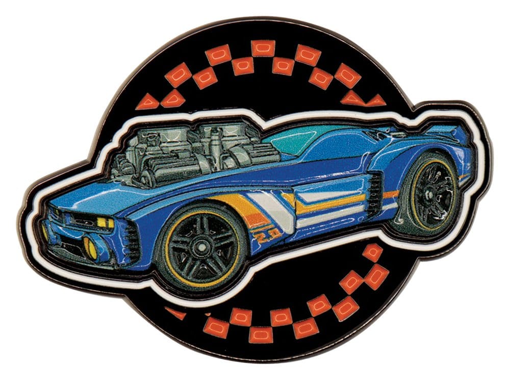Hot Wheels Mystery Pinsamling i Blindbox med 12 Märken och Samlarkort