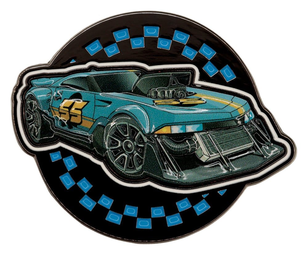 Hot Wheels Mystery Pinsamling i Blindbox med 12 Märken och Samlarkort