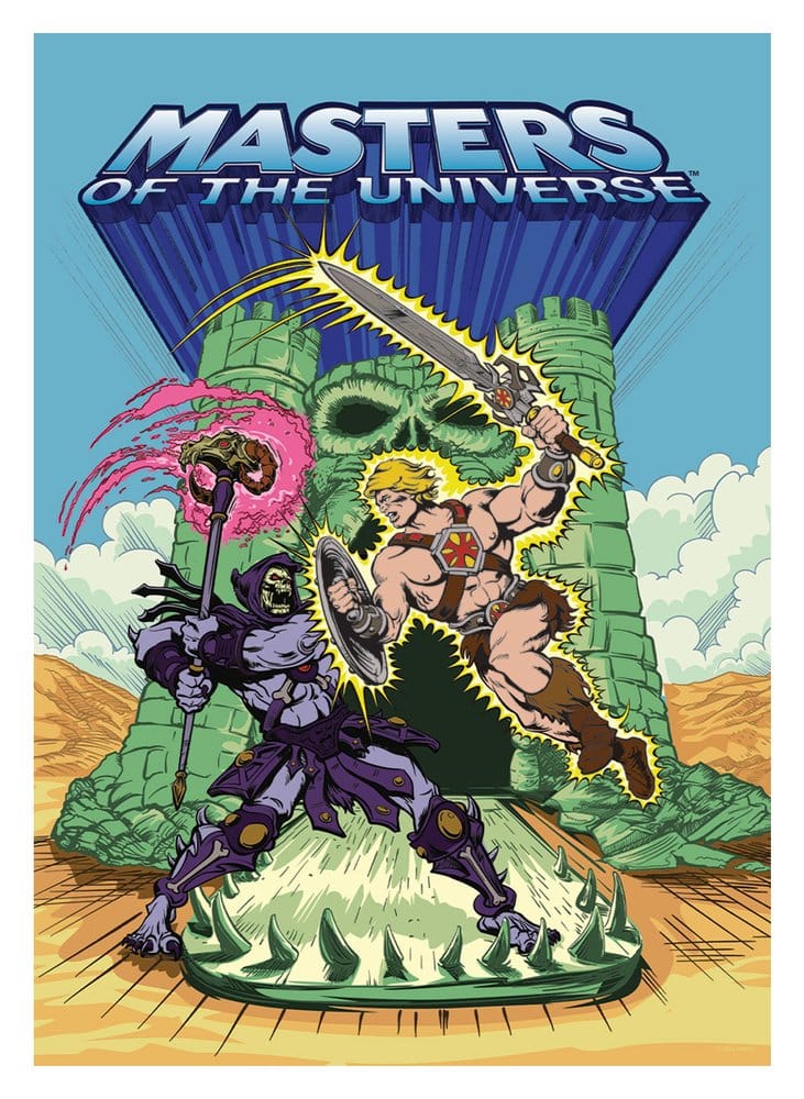 Masters of the Universe Konsttryck He-Man & Skeletor Begränsad Upplaga 42 x 30 cm
