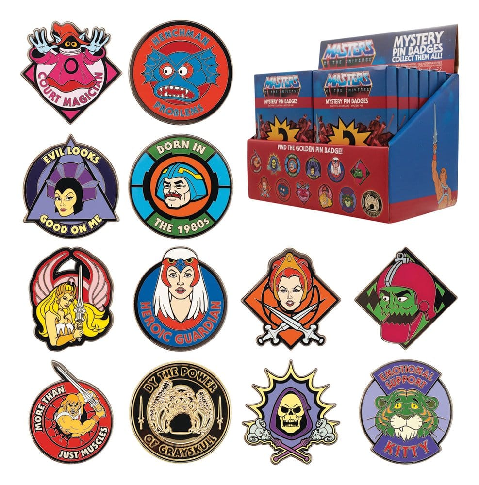 Masters of the Universe™ Mystiska Pinmärken i Blindbox, 12-pack
