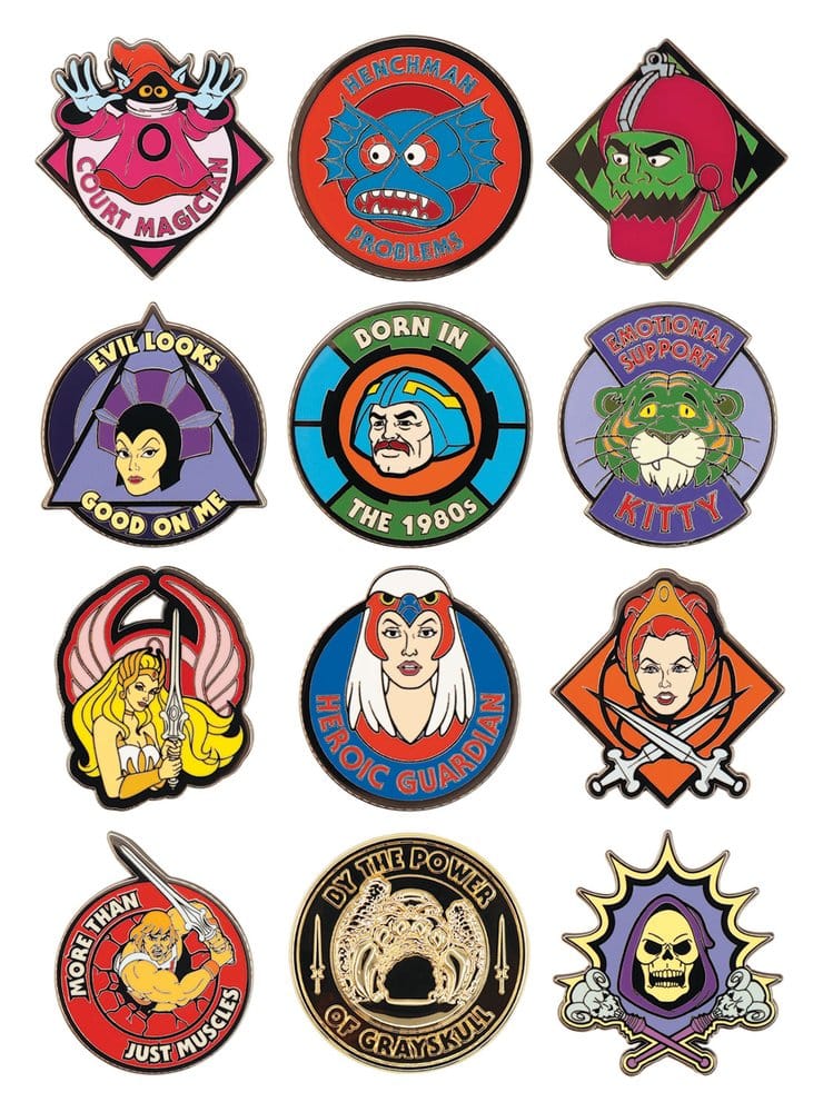 Masters of the Universe™ Mystiska Pinmärken i Blindbox, 12-pack