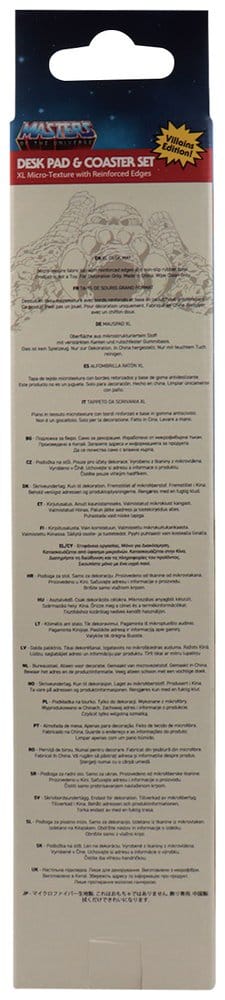 Masters of the Universe Skrivbordsunderlägg och Glasunderlägg Set – Skurkar
