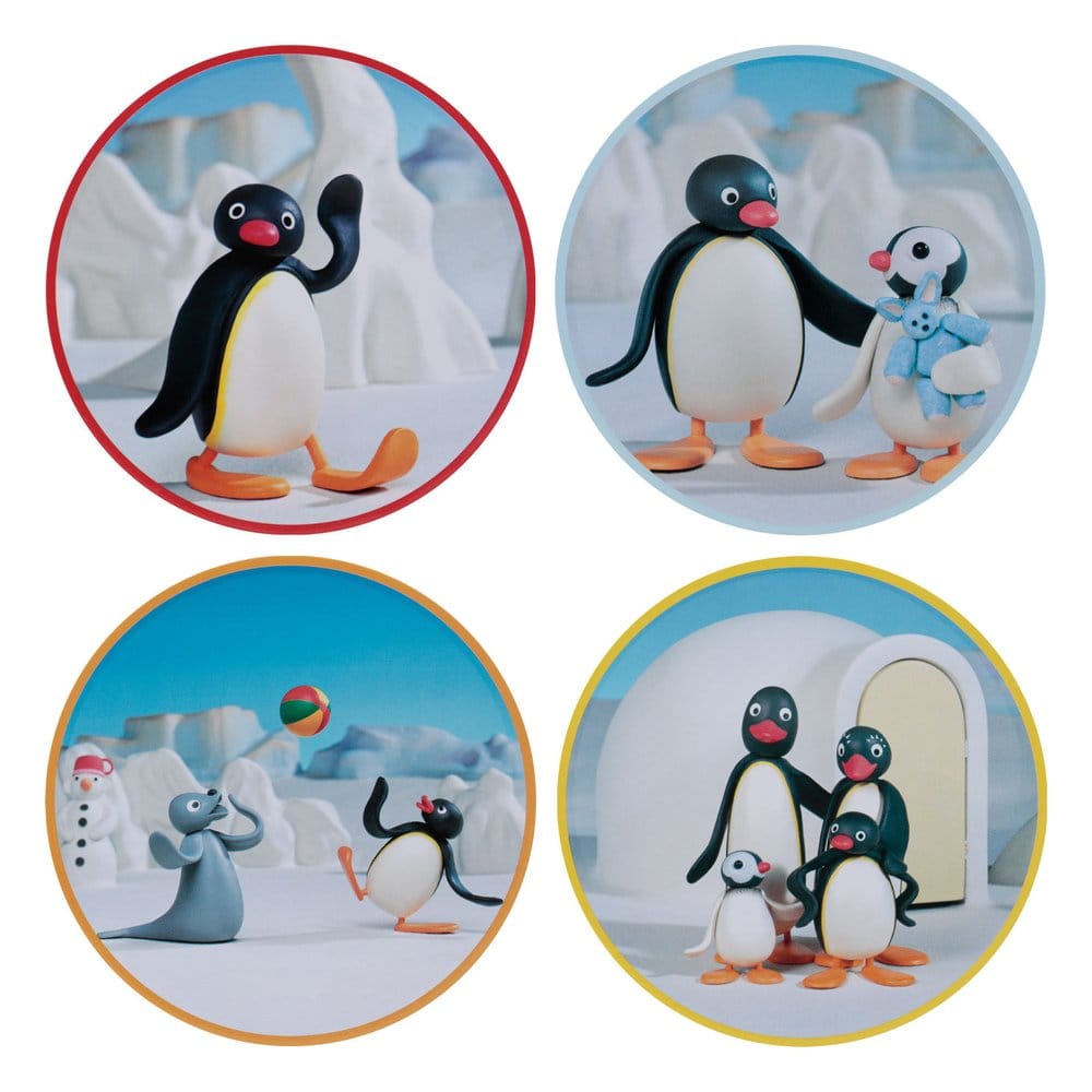 Pingu Glasunderlägg 4-Pack