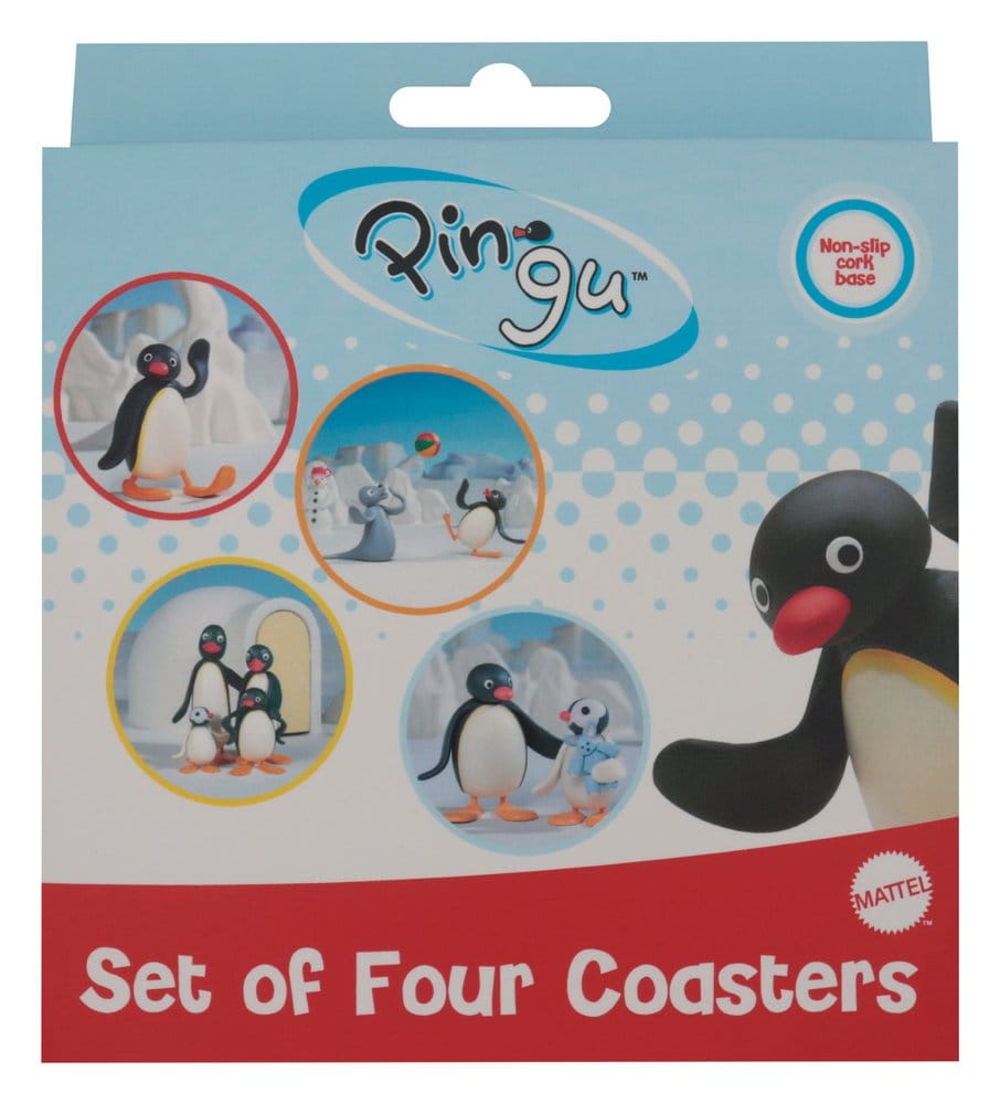 Pingu Glasunderlägg 4-Pack