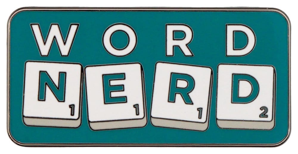 Scrabble-märkesnål Word Nerd Begränsad upplaga
