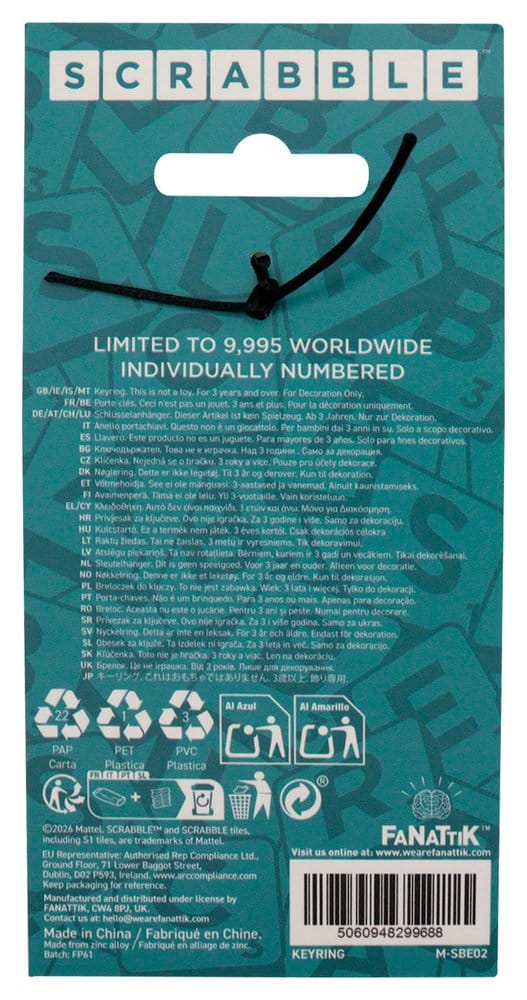 Scrabble Nyckelring Keys Limited Edition