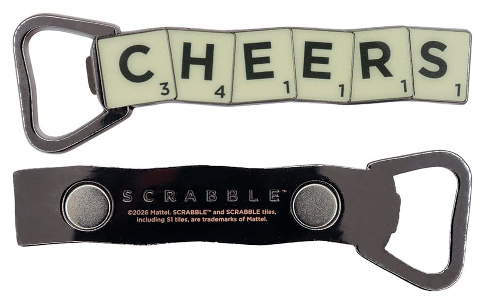 Scrabble Flasköppnare Magnetisk Cheers – officiellt licensierad samlarprodukt