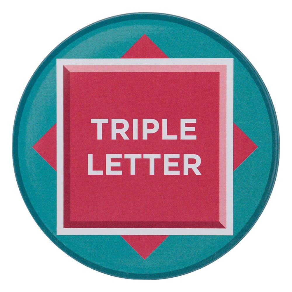 Scrabble Underlägg 4-Pack i Tryckt Metall