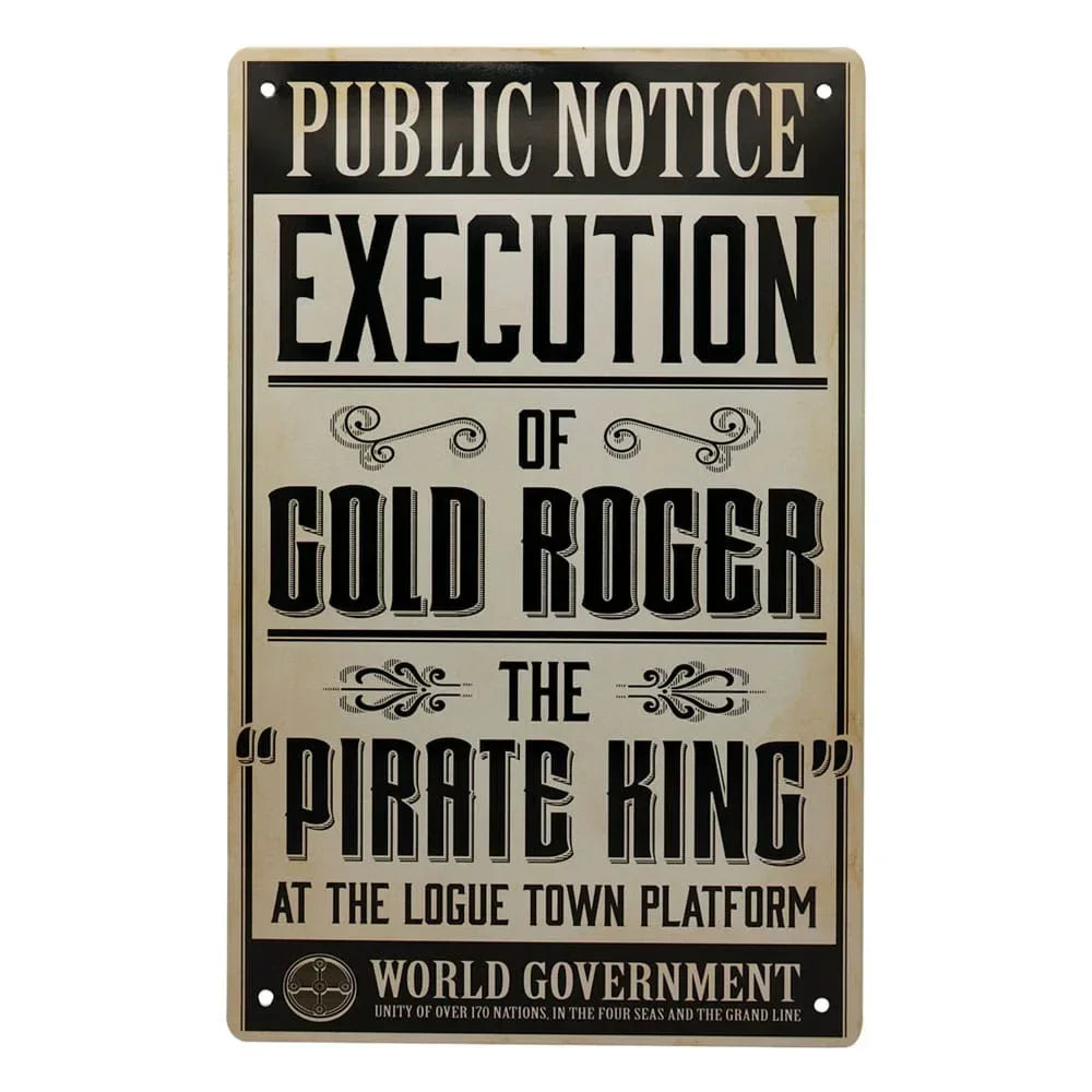 One Piece Tin Skyltar 3-Pack FaNaTtik