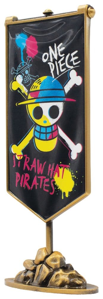 One Piece Replika Straw Hat Pirates metallbanner 11 x 6 cm