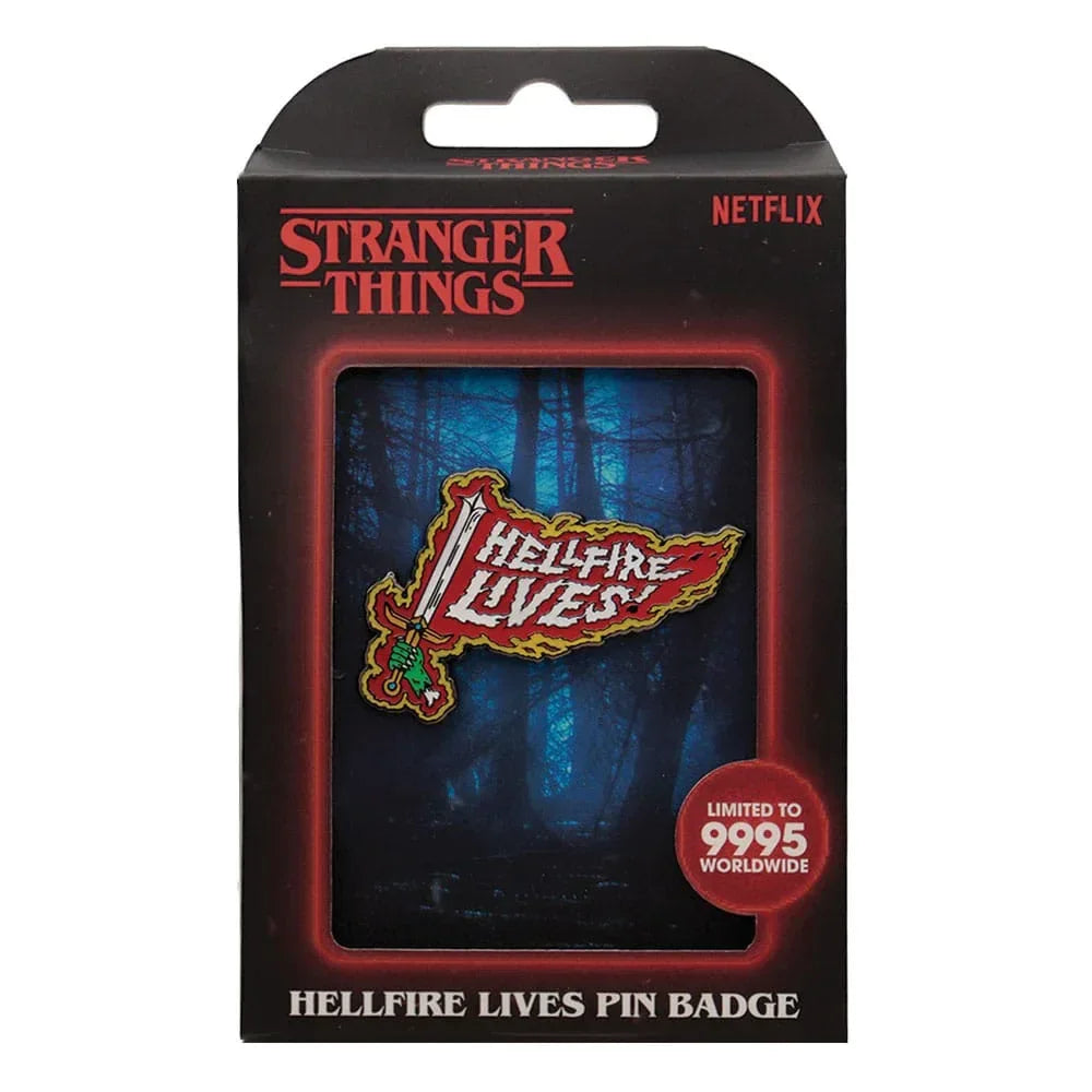 Stranger Things Pin Badge Hellfire Lives Limited Edition FaNaTtik