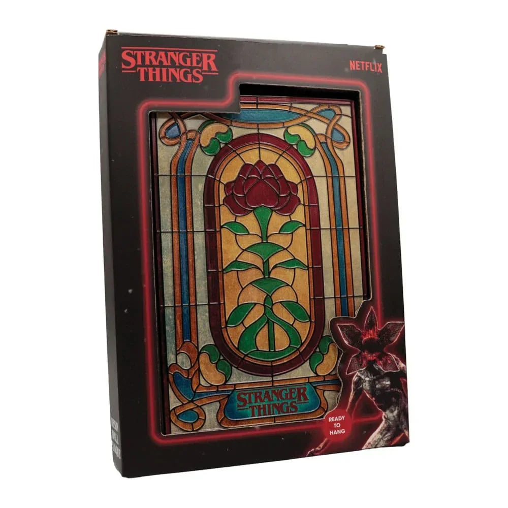 Stranger Things Resin Plaque - Creel House Stained Glass Window FaNaTtik
