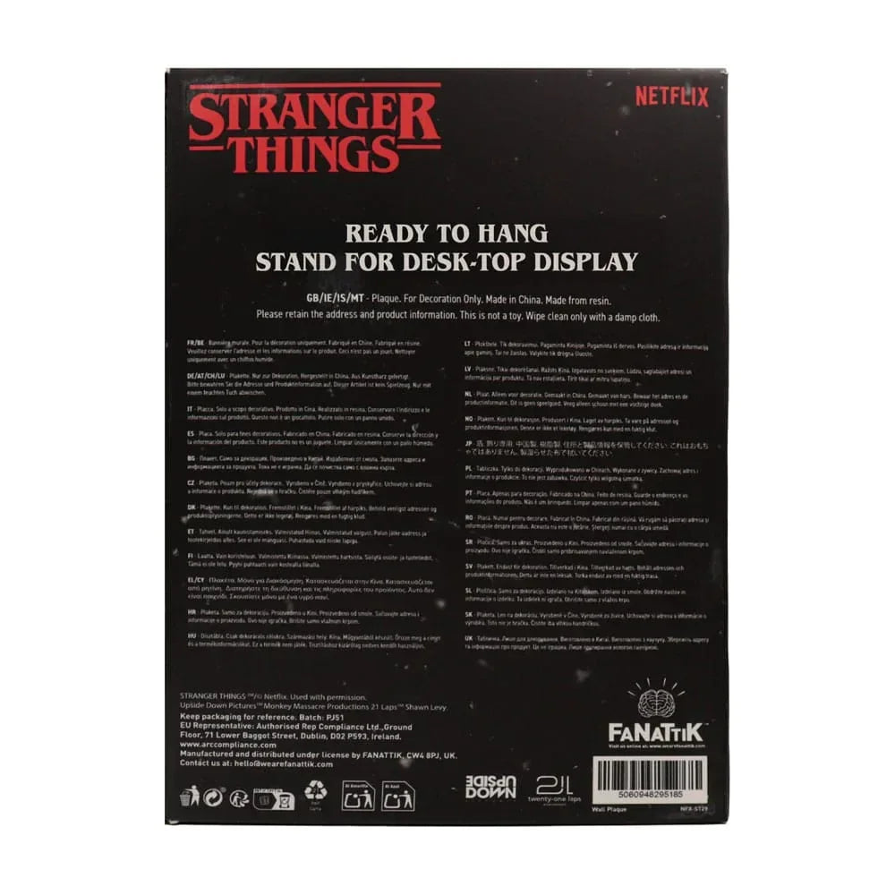 Stranger Things Resin Plaque - Creel House Stained Glass Window FaNaTtik