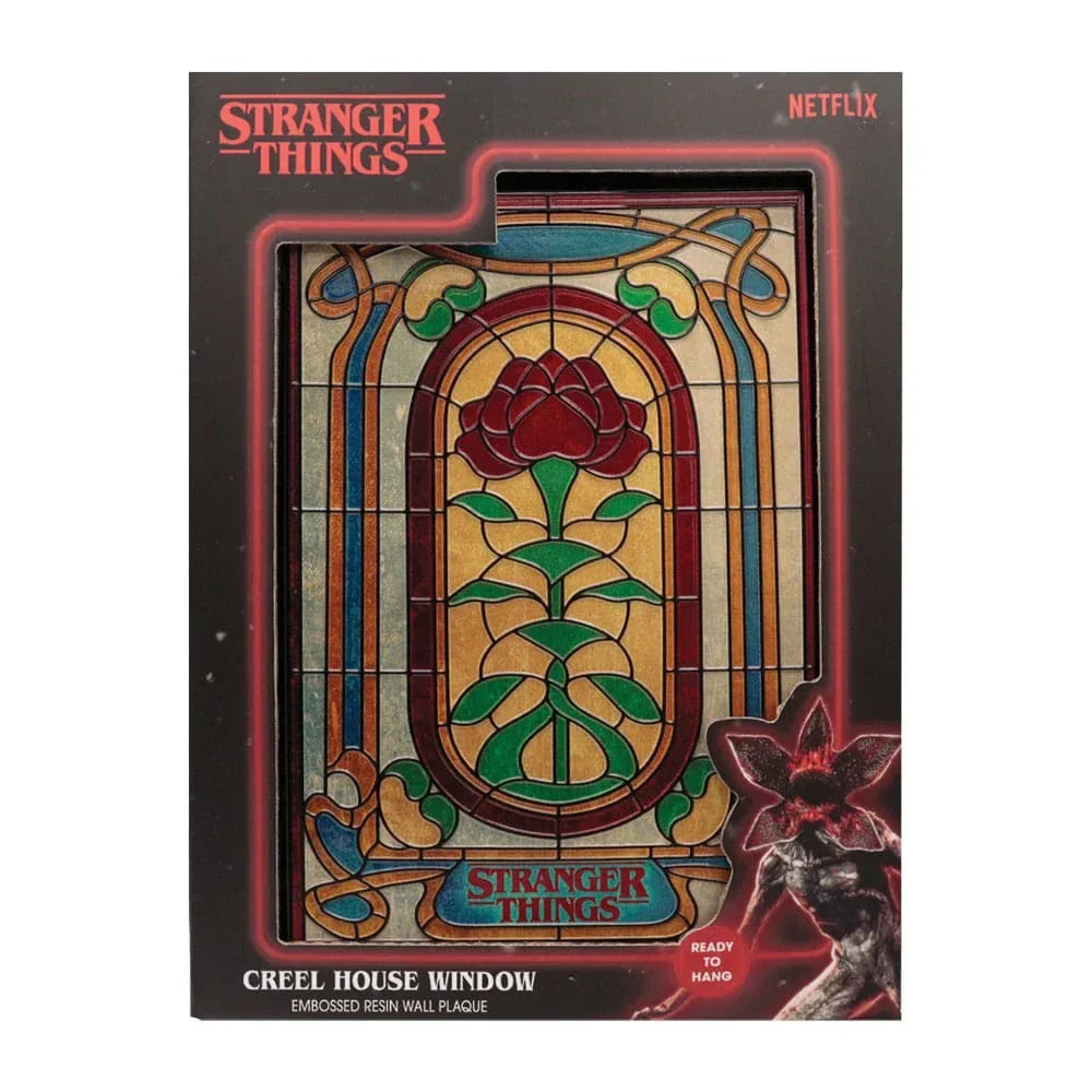 Stranger Things Resin Plaque - Creel House Stained Glass Window FaNaTtik