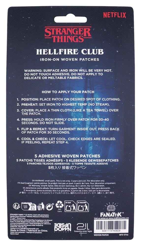 Stranger Things Tygmärken 5-Pack