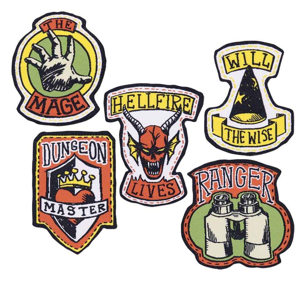 Stranger Things Tygmärken 5-Pack