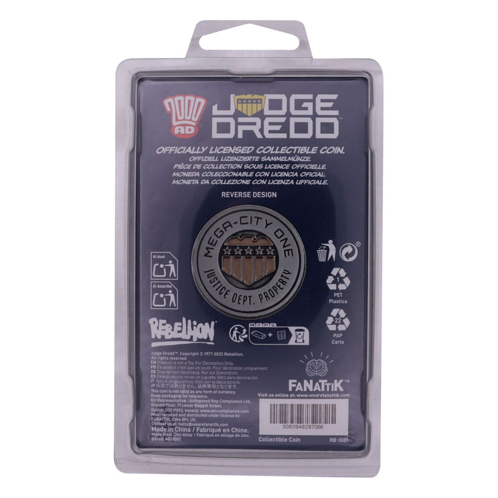 2000 AD Samlocoins: Judge Dredd Mega-City One Limited Edition FaNaTtik