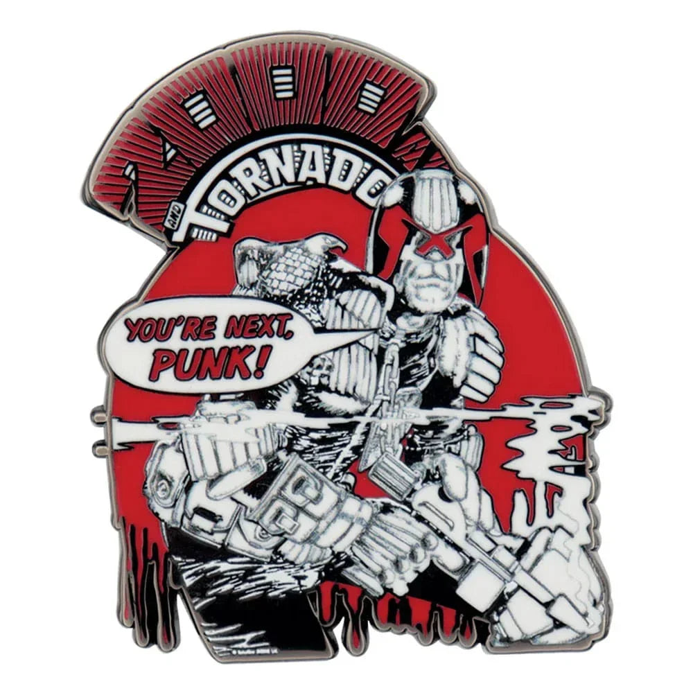 2000 AD Pin Badge Judge Dredd You're Next Punk Limited Edition FaNaTtik