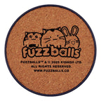 Fuzzballs Coaster 4-Pack - Färgglada Underlägg med Katt, Kanin och Tiger FaNaTtik